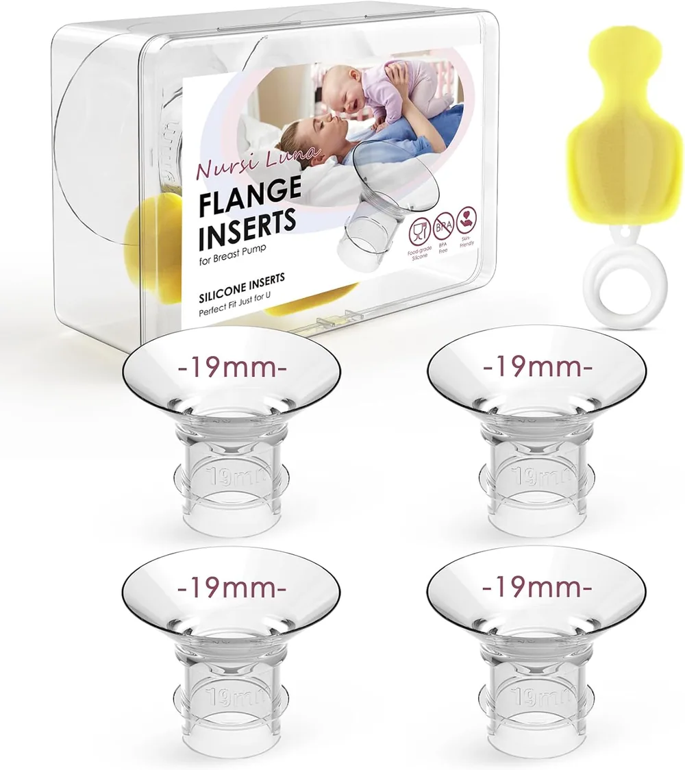 19mm Flange Inserts for 24mm Shields, 4 PCS with Case
