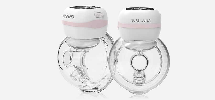 Double wearable pump, pink